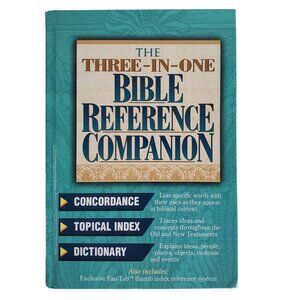 The Three In One Bible Reference Companion Hardcover Thumb Index 1982